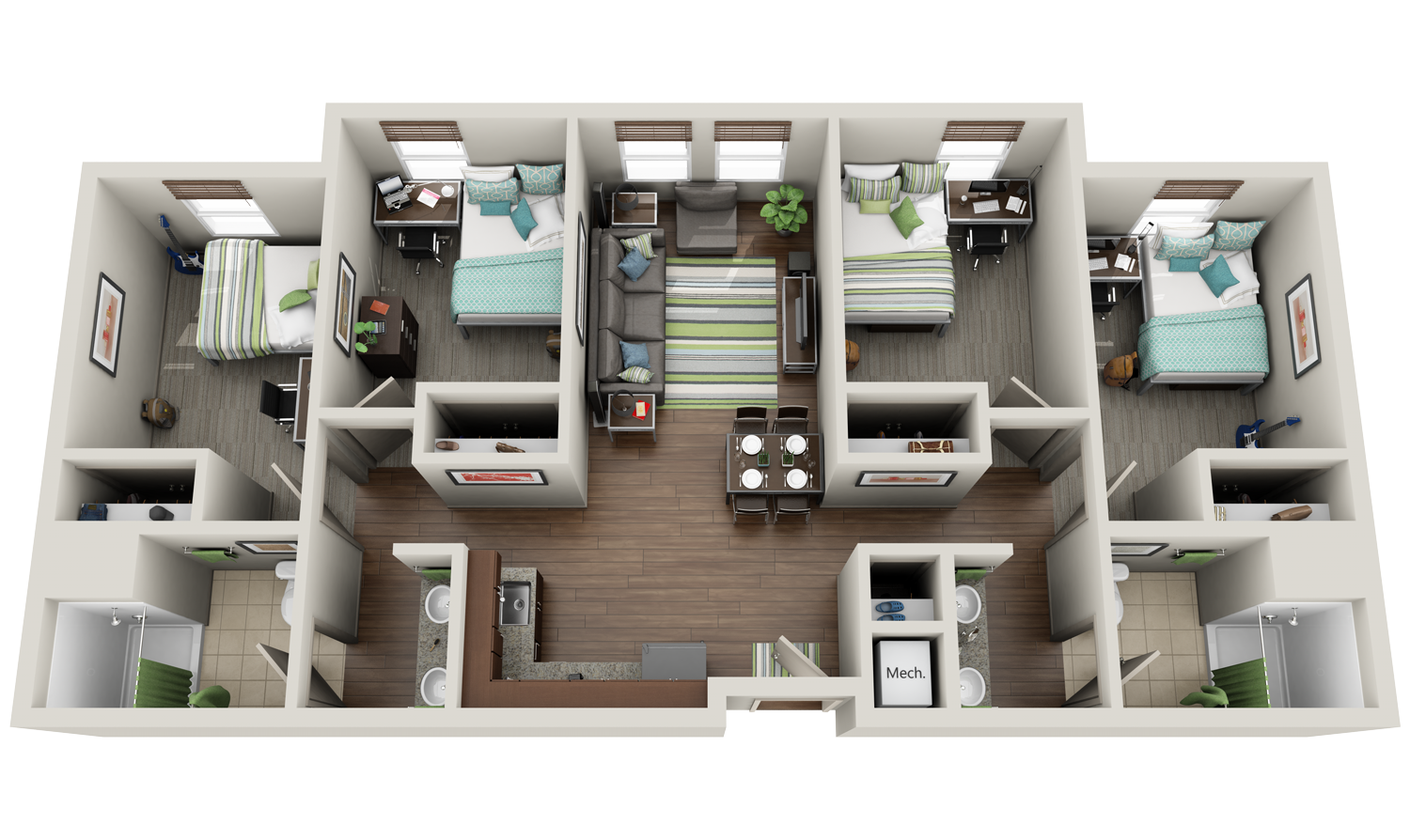 2-student-housing-3dplans