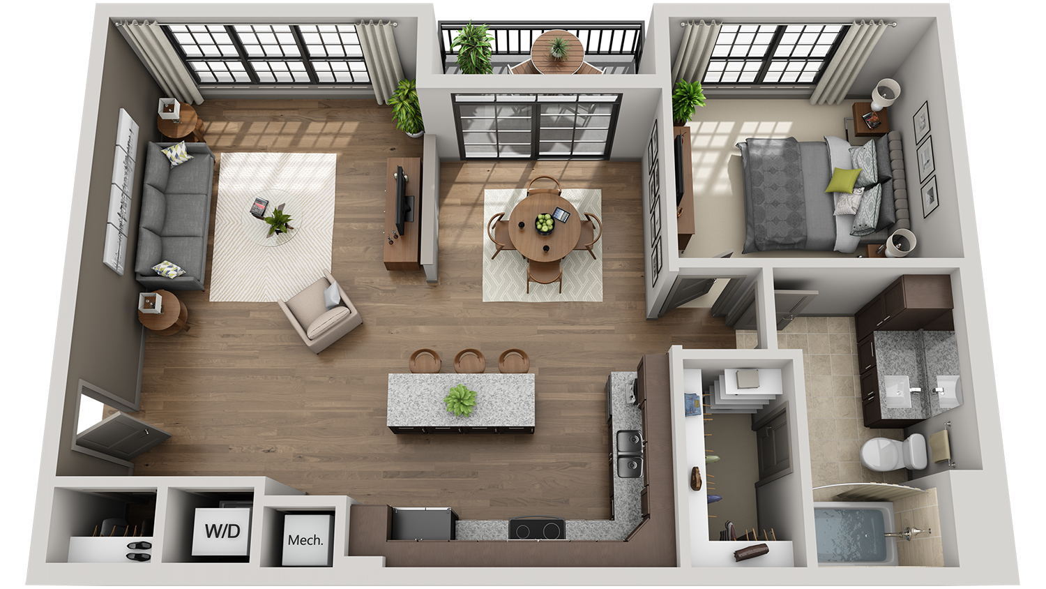 Dream Plan 3D Home Design Round Gouse 3Dplans com 3D Floor Plans Renderings