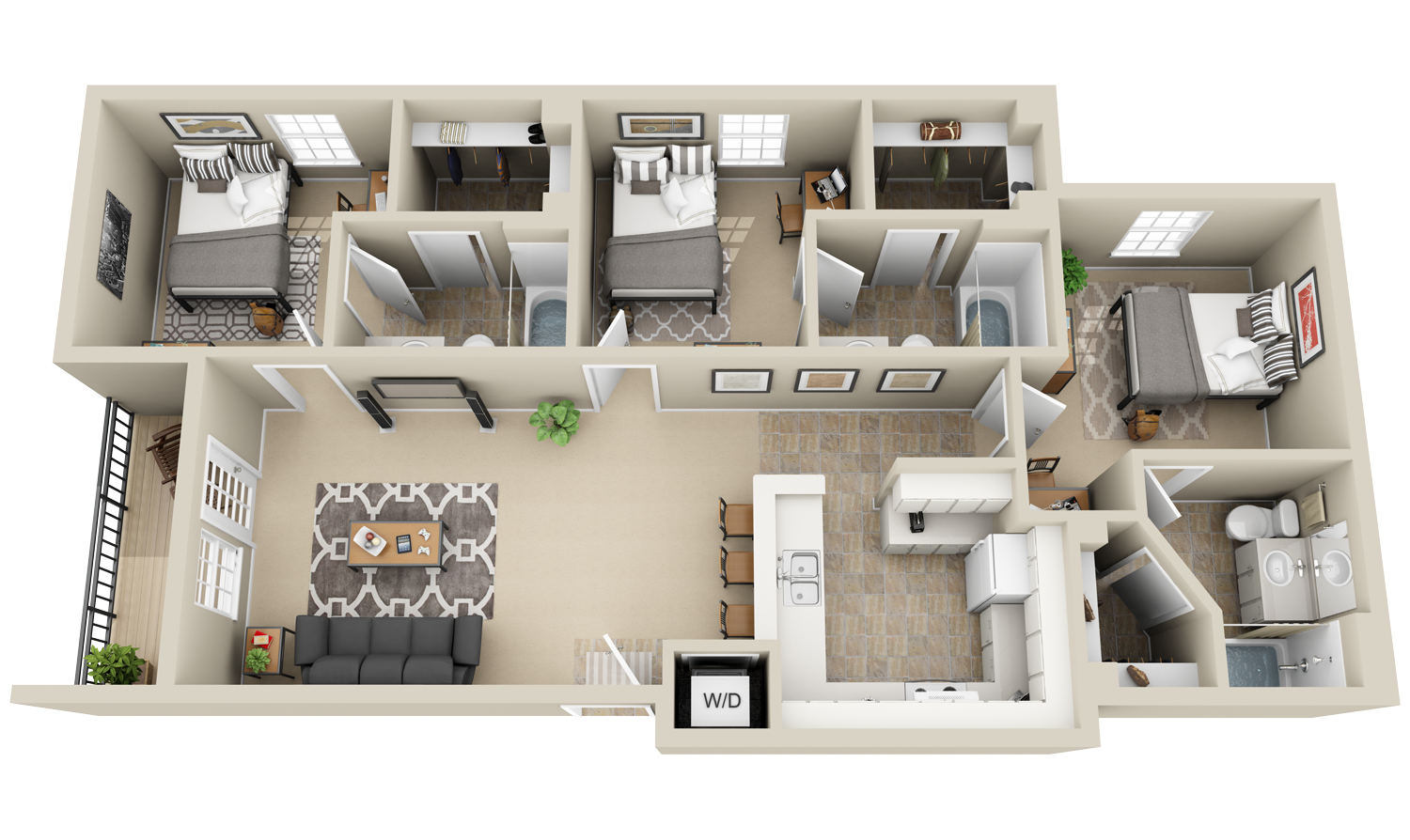 2 Student Housing « 3Dplans com