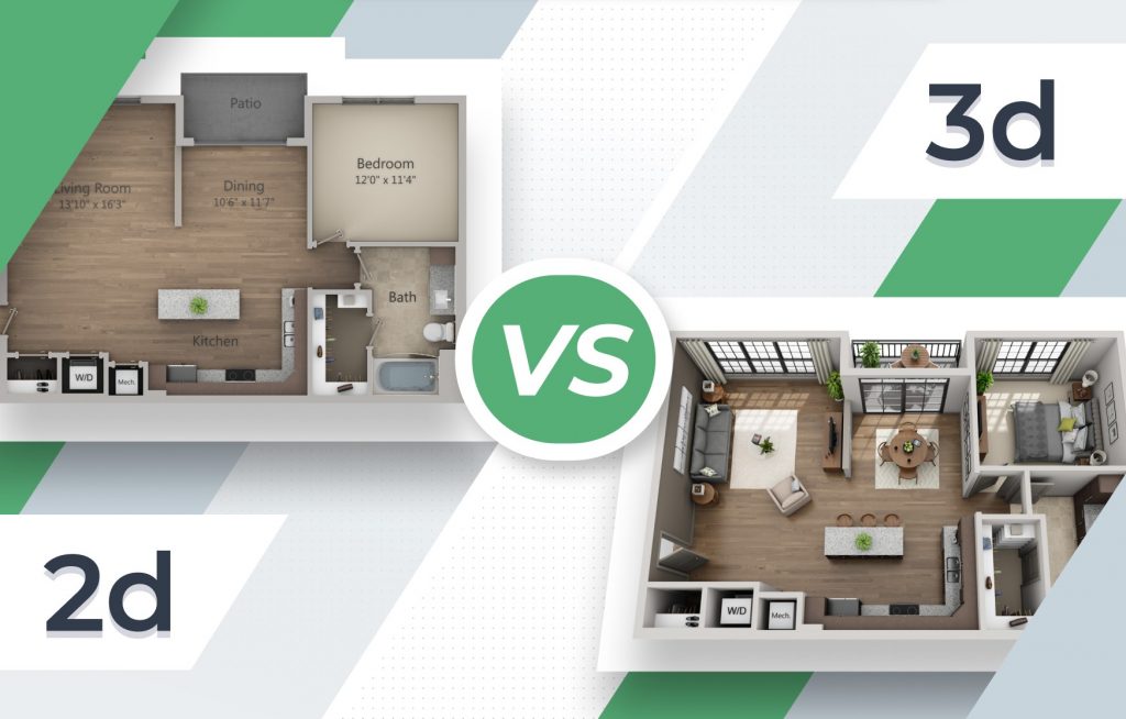 3D vs 2D Floor Plans - Here Are the Differences - 3DPlans