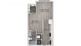 studio apartment floor plan