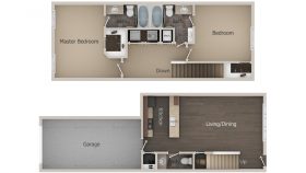 townhome apartment floor plan