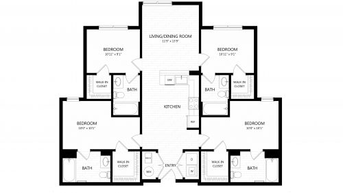 apartment complex floor plans