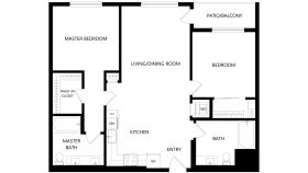 2 bedroom apartment floor plan